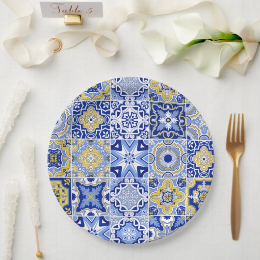 ミニマルアイボリー結婚ズ ペーパープレート (ウェディング)