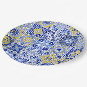 ミニマルアイボリー結婚ズ ペーパープレート (アングル)