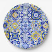 ミニマルアイボリー結婚ズ ペーパープレート (正面)