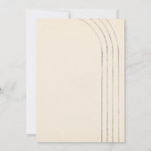 ミニマルアイボリー結婚式招待状 招待状 (裏面)