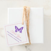 ミニマルアゲハチョウパープ結婚ルの感謝してい君 フェイバータグ (インサイチュ)