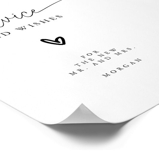 ミニマルアドバイスとウィズ結婚ズのテーブル記号 ポスター (角)