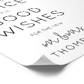 ミニマルアドバイスと願い結婚のサイン ポスター (角)