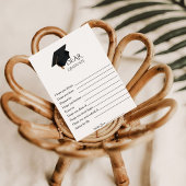 ミニマルアドバイス卒業パーティーゲームカード 招待状