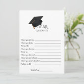 ミニマルアドバイス卒業パーティーゲームカード 招待状 (スタンド正面)