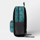 ミニマルアニマルプリントモダンモノグラムピックボール プリントバックパック (右)