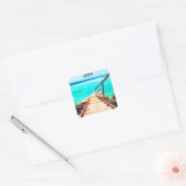 ミニマルアルバカリブのトロピカルバケーション スクエアシール (封筒)