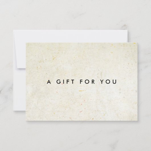 ミニマルアンティークボホギフト証書 (正面)