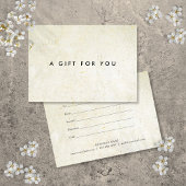 ミニマルアンティークボホギフト証書