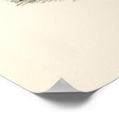 ミニマルアンティーク建築スケッチアート ポスター (角)