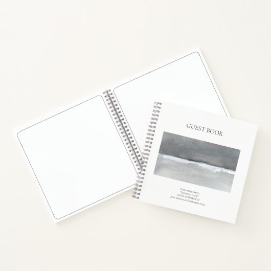 ミニマルアートショー展ゲストブック ノートブック (内部)