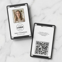 ミニマルアートデコ ブラック ホワイト フォト ロゴ QR