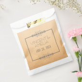 ミニマルアールデコピーチカスタムウェディング フェイバーバッグ (封をした状態)