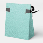 ミニマルアールデコブルーカスタムウェディング フェイバーボックス (裏面サイド)