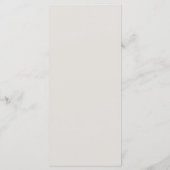 ミニマルアールデコ結婚ズのメイン招待状 メニュー (裏面)