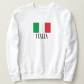 ミニマルイタリアンリストフラッグバケーションタイポグラフィ スウェットシャツ (デザイン正面)