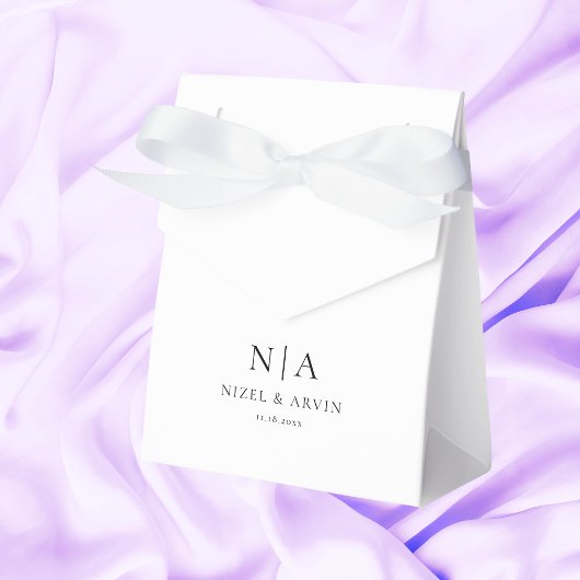 ミニマルイニシャルクリーン白クエレガントラス フェイバーボックス