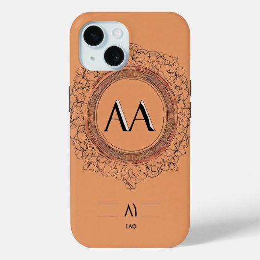 ミニマルイニシャルシンボルiPhoneケース – IAO Case-Mate iPhoneケース (裏面)
