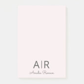 ミニマルイニシャルパーソナライズされた ポストイット (正面)