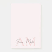 ミニマルイニシャルパーソナライズされた ポストイット (正面)