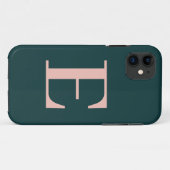 ミニマルイニシャル洗浄モダン剤 Case-Mate iPhoneケース (裏面(横))