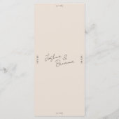 ミニマルイベントメニュー メニュー (裏面)