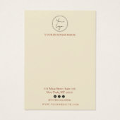 ミニマルイラストレーションイヤリングディスプレイカード (裏面)