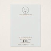 ミニマルイラストレーションイヤリングディスプレイカード (裏面)