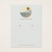 ミニマルイラストレーションイヤリングディスプレイカード (正面)