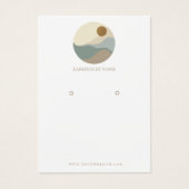 ミニマルイラストレーションイヤリングディスプレイカード (正面)