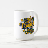 ミニマルインスパイアス陽気ガイはっきりしたド コーヒーマグカップ (正面右)