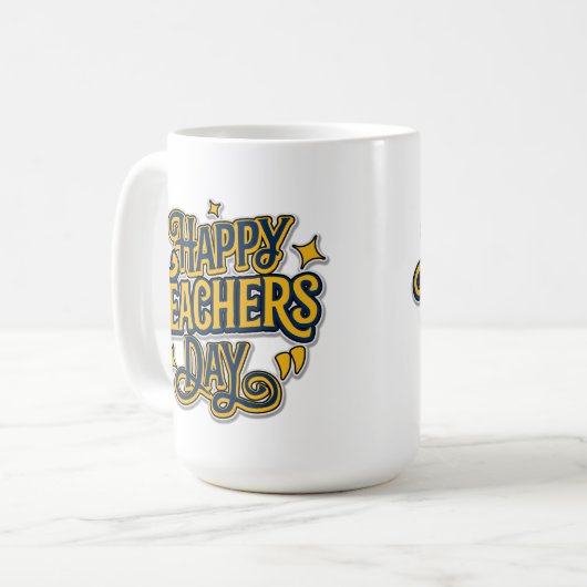 ミニマルインスパイアス陽気ガイはっきりしたド コーヒーマグカップ (正面左)