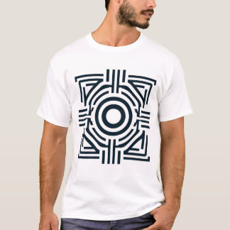 ミニマルインスパイアロゴ抽象芸術Tシャツデザイン Tシャツ