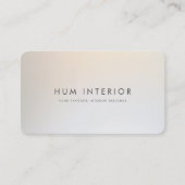 ミニマルインテリアデザイナープロフェッショナルシルバー 名刺 (正面)
