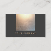 ミニマルインテリアデザイナー金ゴールドブラック 名刺 (正面)