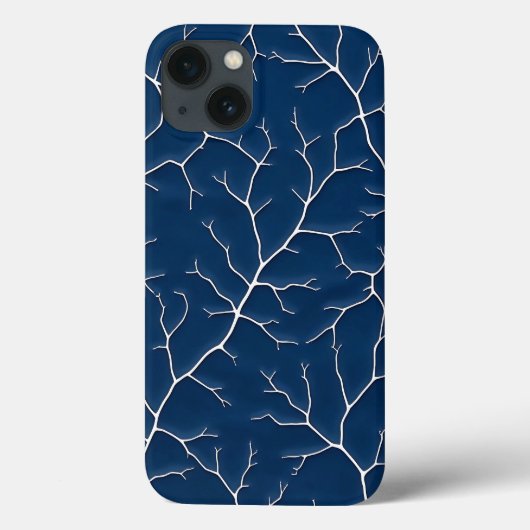 ミニマルインディゴブランチiPhoneケース ルック Case-Mate iPhoneケース (裏面)