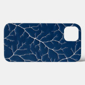 ミニマルインディゴブランチiPhoneケース ルック Case-Mate iPhoneケース (裏面 (横))