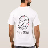 ミニマルイーグルラインダート Tシャツ (裏面)