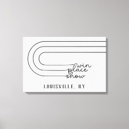 ミニマルウィンプレイスショーホーストラックパーソナライズされた キャンバスプリント