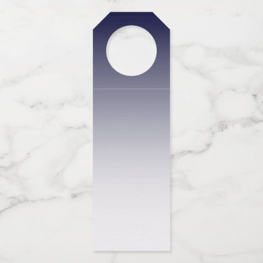 ミニマルウェルカム ネイビーボトルハンギングタグ ボトルネックタグ (裏面)