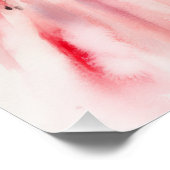 ミニマルウォータ結婚ーカラーブライダルシャワー ポスター (コーナー)