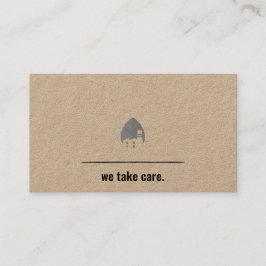 ミニマルエコクラフトビジネスカード 名刺