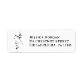 ミニマルエレガンス 返送先ラベル ラベル