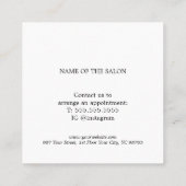 ミニマルエレガントはっきりしたリスト赤白券 割引カード (裏面)