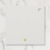 ミニマルエレガントカラフルプライドレインボー結婚ズ フェイバータグ (裏面)