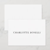 ミニマルエレガントクラシカルプロフェッショナルシンプル エンクロージャーカード (正面/裏面)