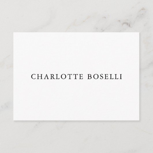 ミニマルエレガントクラシカルプロフェッショナルシンプル エンクロージャーカード (正面)