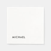 ミニマルエレガントクラシカルプロフェッショナルシンプル スタンダードカクテルナプキン (正面)