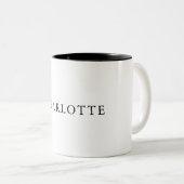 ミニマルエレガントクラシカルプロフェッショナルシンプル ツートーンマグカップ (正面右)