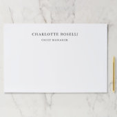 ミニマルエレガントクラシカルプロフェッショナルシンプル ペーパーパッド (インサイチュ)